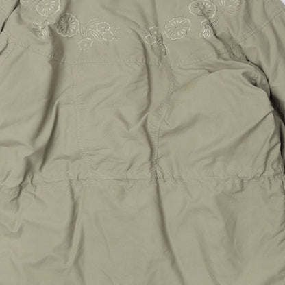 C&A Womens Beige Parka Coat Size 10 Zip