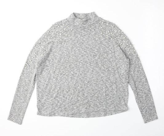 Womens UK Size S H&M Grey Pullover Jumper