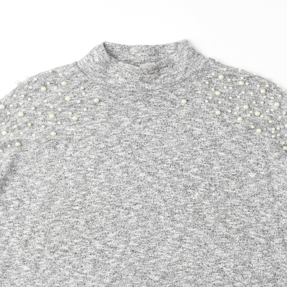 Womens UK Size S H&M Grey Pullover Jumper