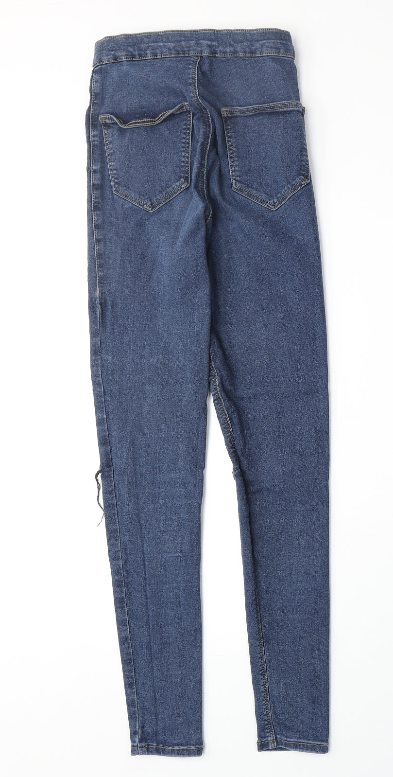 Topshop Womens Beige Cotton Jegging Jeans Size 26 in Regular Zip