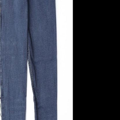 Topshop Womens Beige Cotton Jegging Jeans Size 26 in Regular Zip