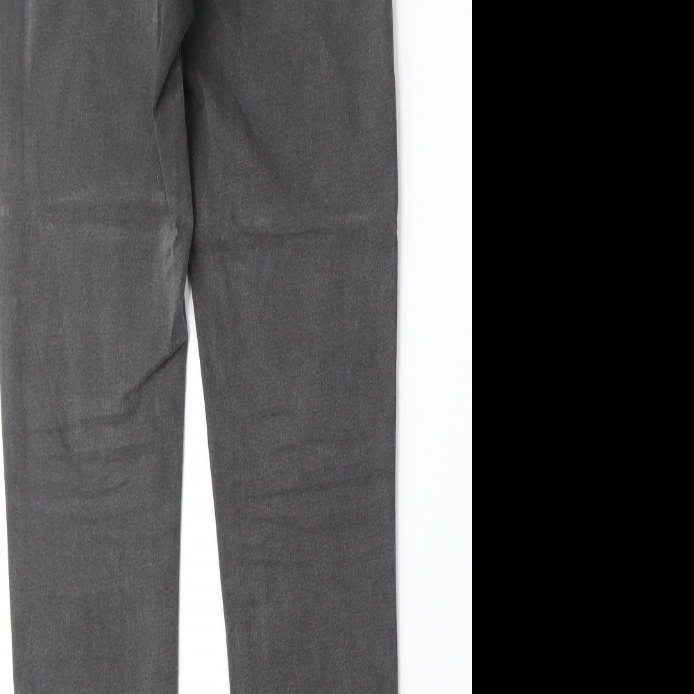 Denim & Co. Womens Grey Cotton Skinny Jeans Size 10 Regular Zip