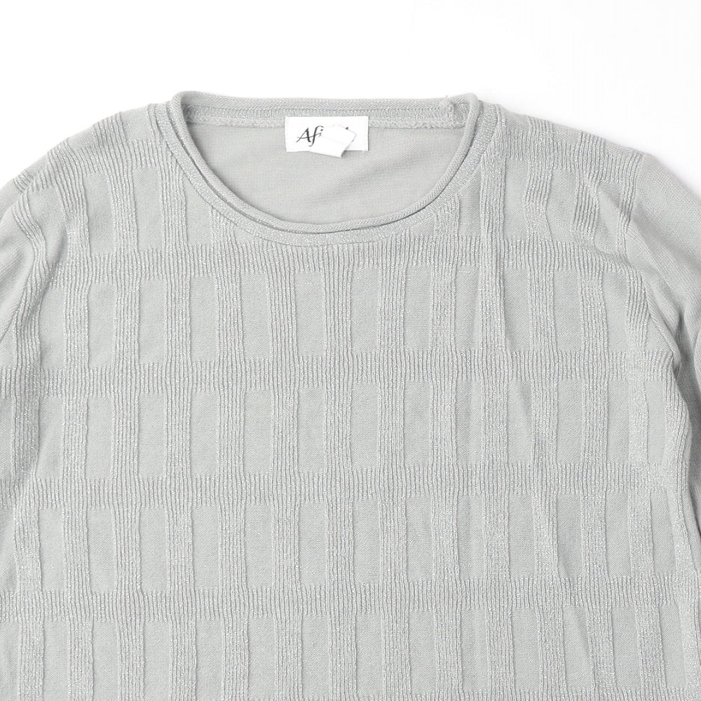 Womens UK Size 14 Afibel Gold Pullover Jumper