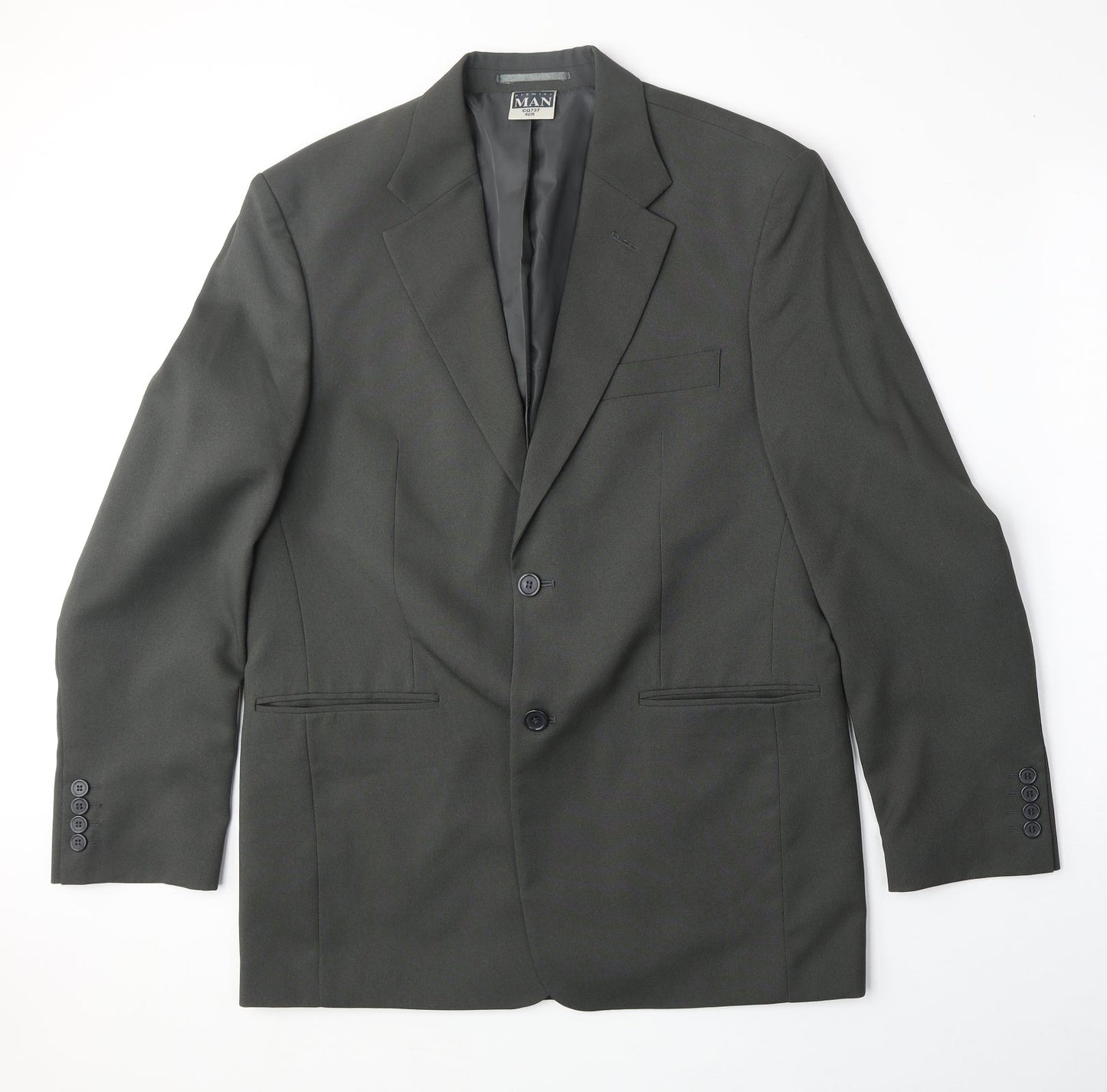 Mens UK Size 40 Premier Man Regular Grey Suit Jacket