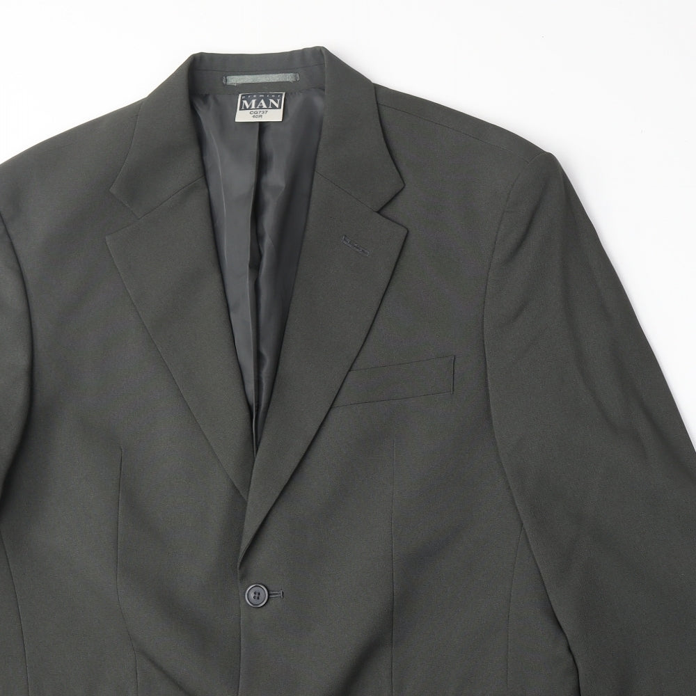 Mens UK Size 40 Premier Man Regular Grey Suit Jacket