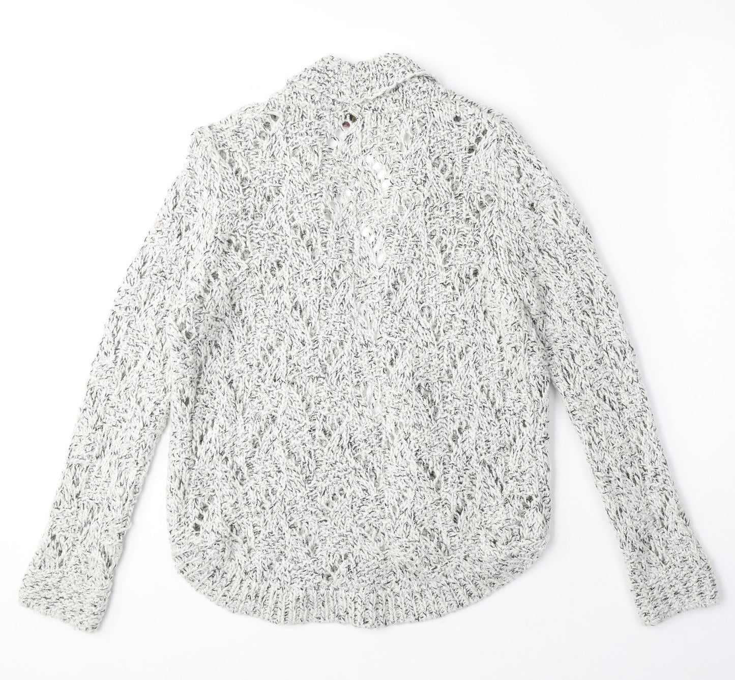 Womens UK Size 10 marks Grey Cardigan Jumper
