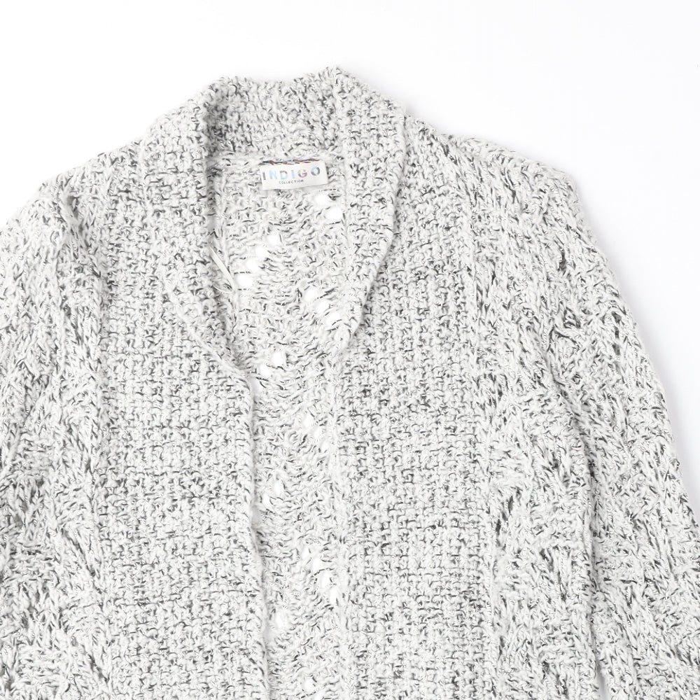 Womens UK Size 10 marks Grey Cardigan Jumper