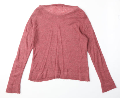 Womens UK Size M Marks and Spencer Pink Pullover Jumper