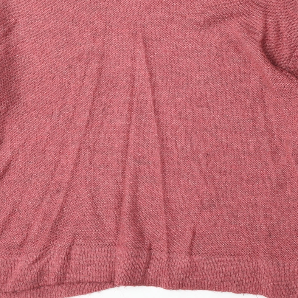 Womens UK Size M Marks and Spencer Pink Pullover Jumper