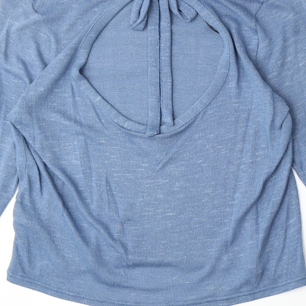 Womens UK Size L H&M Blue Pullover Jumper