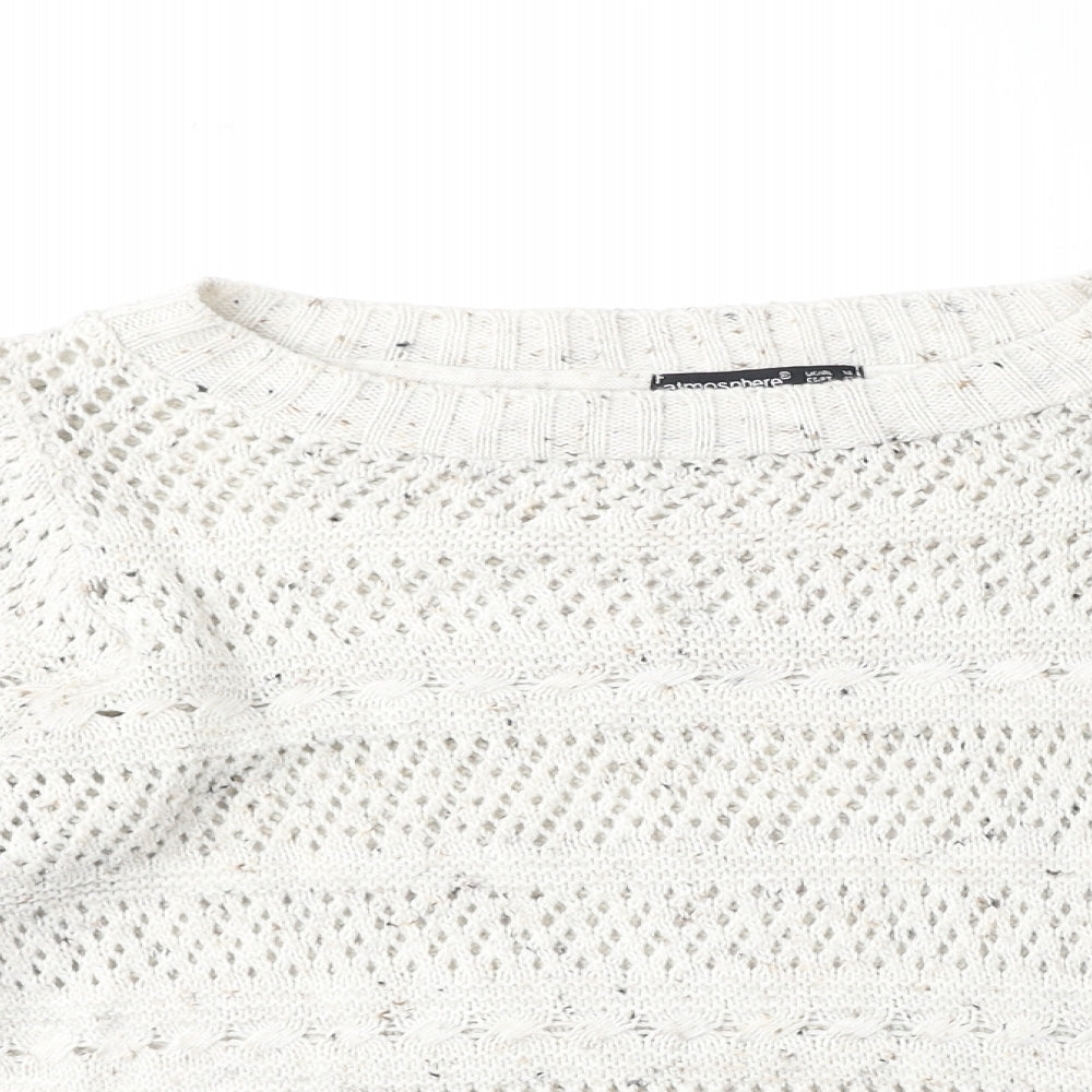 Womens UK Size 14 Atmosphere Beige Pullover Jumper