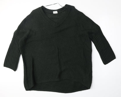 Womens UK Size M Noisy may Green Pullover Jumper