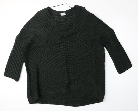 Womens UK Size M Noisy may Green Pullover Jumper