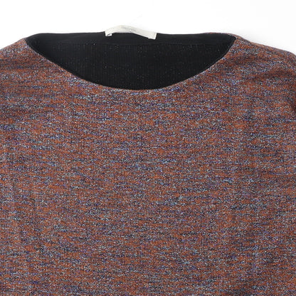 George Womens Multicoloured Round Neck Cotton Pullover Jumper Size 8
