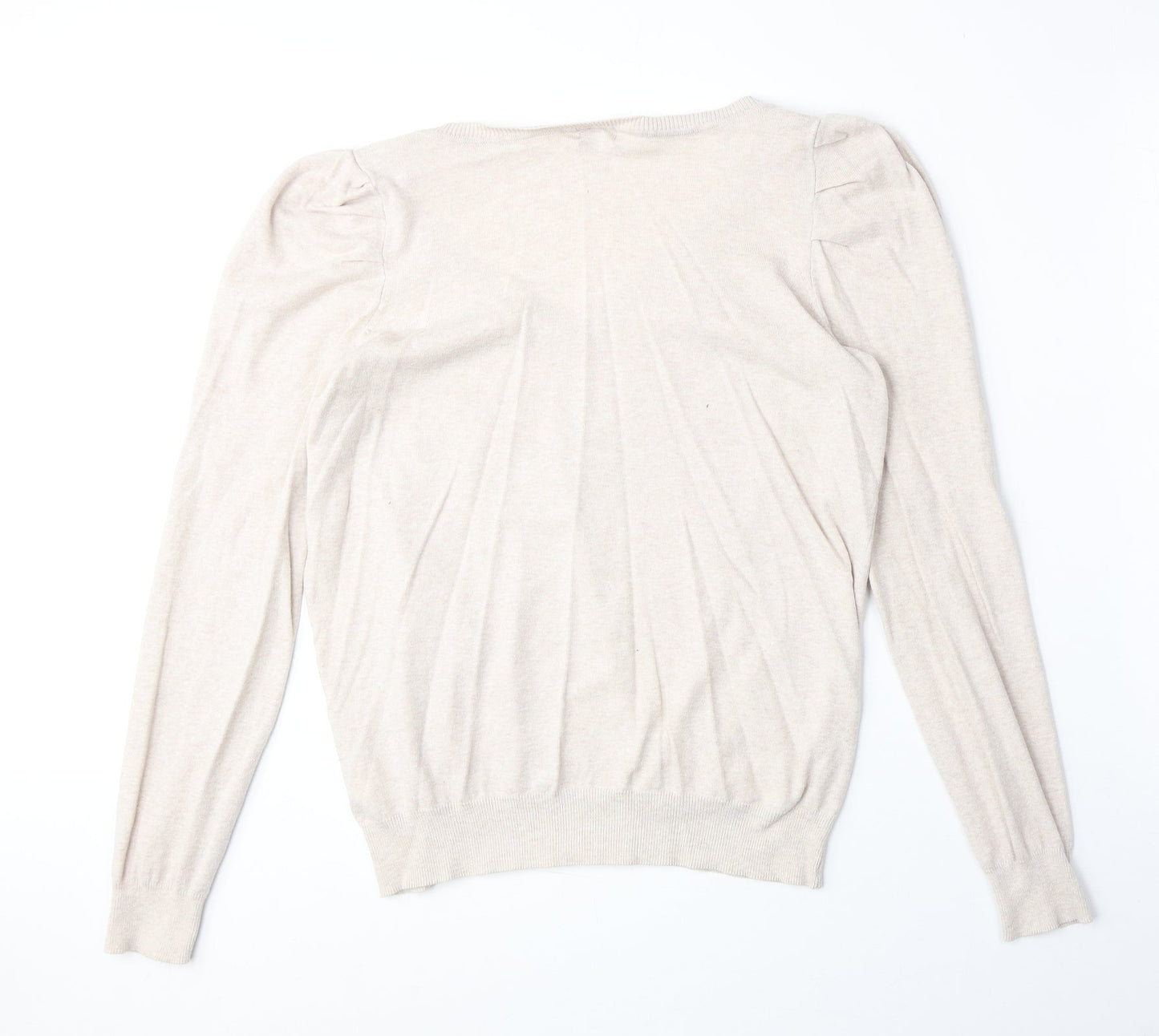 Womens UK Size L H&M Beige Pullover Jumper