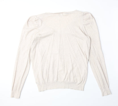Womens UK Size L H&M Beige Pullover Jumper
