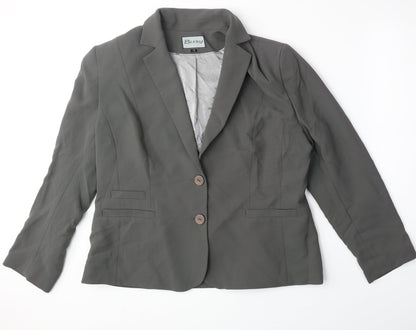 Womens UK Size 18 Busy Regular Grey Suit Jacket