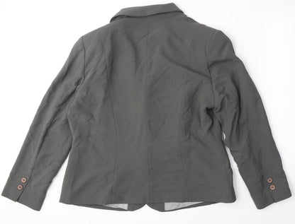 Womens UK Size 18 Busy Regular Grey Suit Jacket