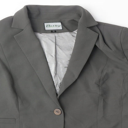 Womens UK Size 18 Busy Regular Grey Suit Jacket