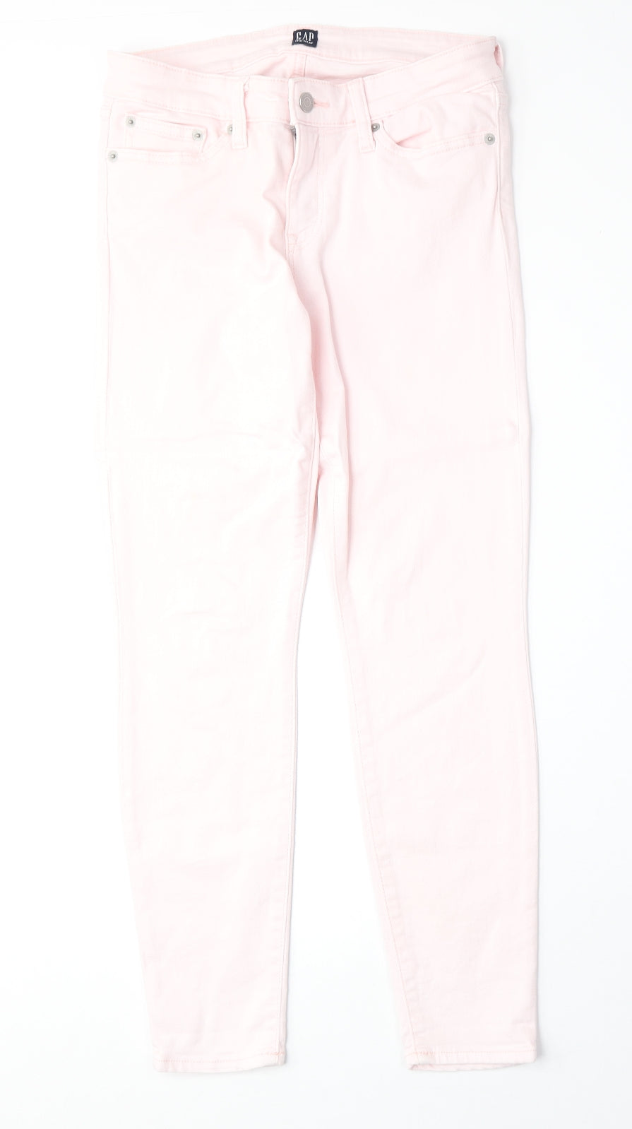Womens UK Size 27 in Gap Regular Fit Straight Pink Jeans