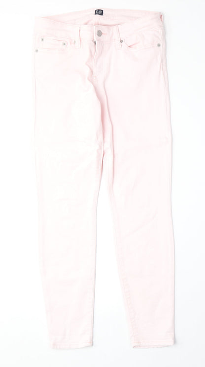 Womens UK Size 27 in Gap Regular Fit Straight Pink Jeans