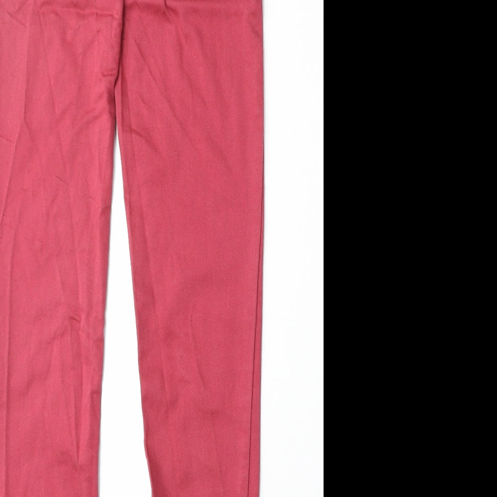 Denim & Co. Womens Pink Cotton Skinny Jeans Size 8 Regular Zip