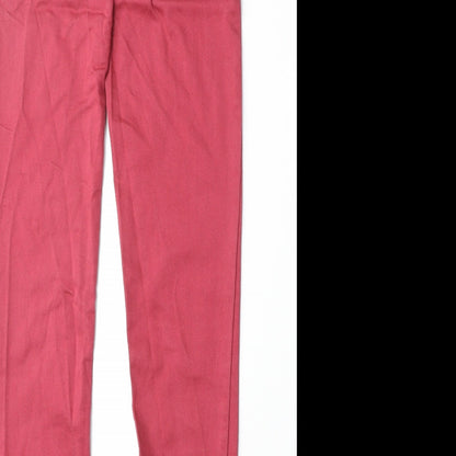 Denim & Co. Womens Pink Cotton Skinny Jeans Size 8 Regular Zip