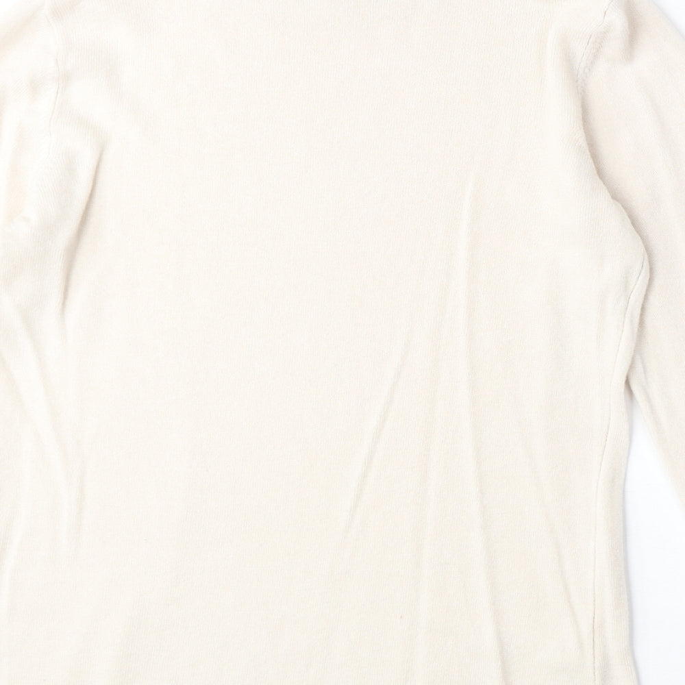 Womens UK Size 12 Soon Beige Pullover Jumper