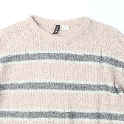 Womens UK Size XS Divided by H&M Pink Pullover Jumper