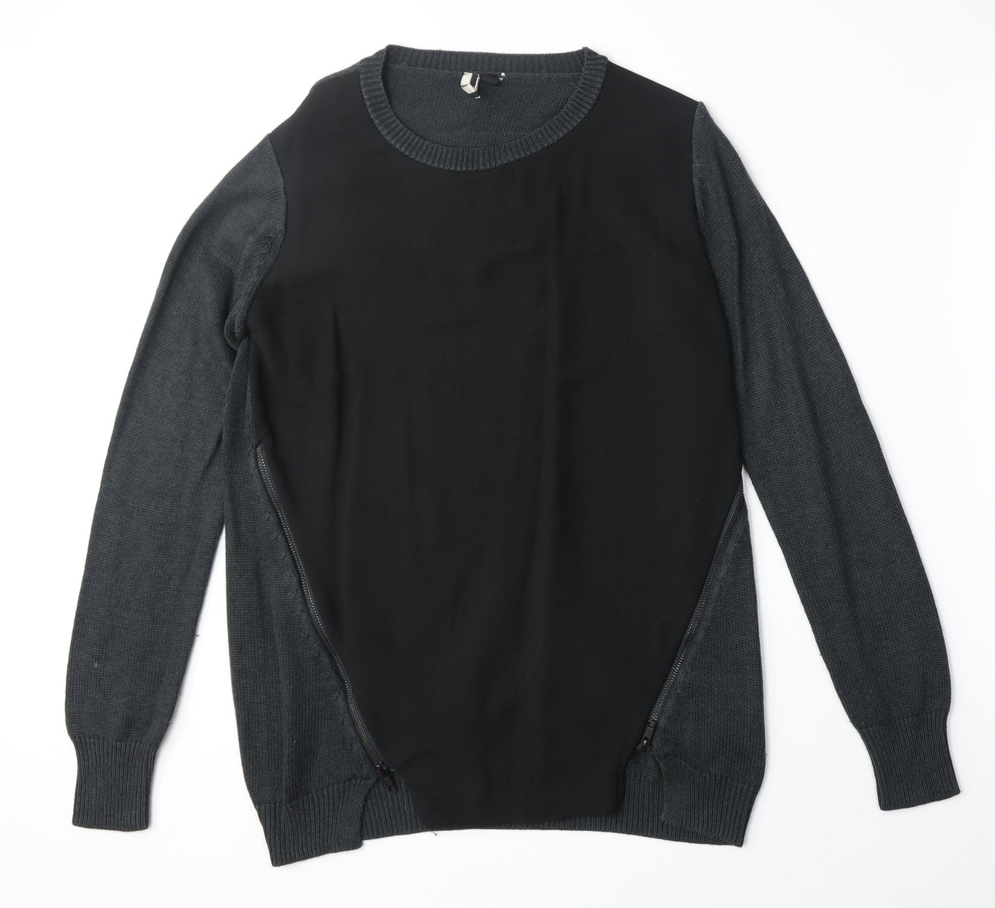 Womens UK Size 8 Topshop Black Pullover Jumper