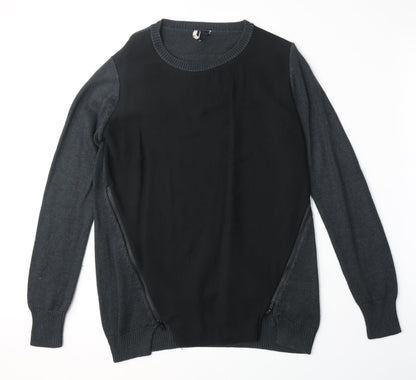 Womens UK Size 8 Topshop Black Pullover Jumper