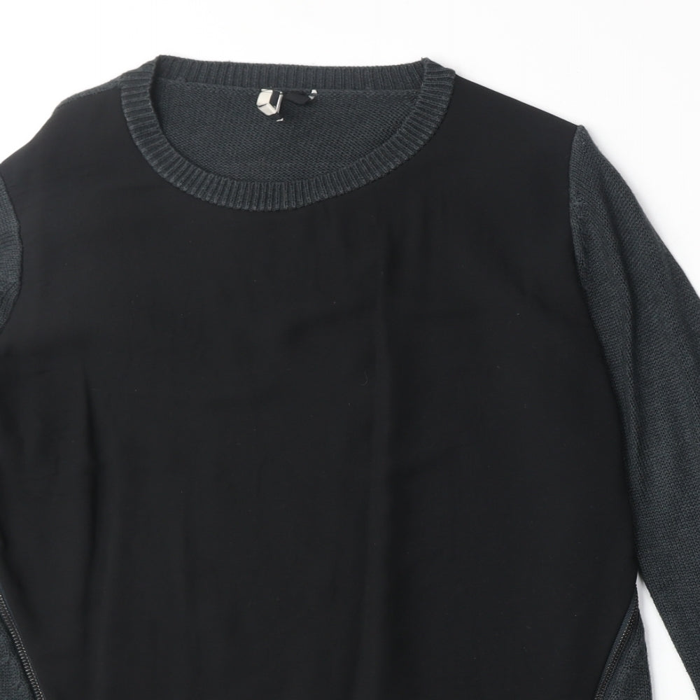 Womens UK Size 8 Topshop Black Pullover Jumper