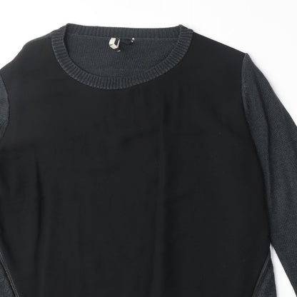 Womens UK Size 8 Topshop Black Pullover Jumper