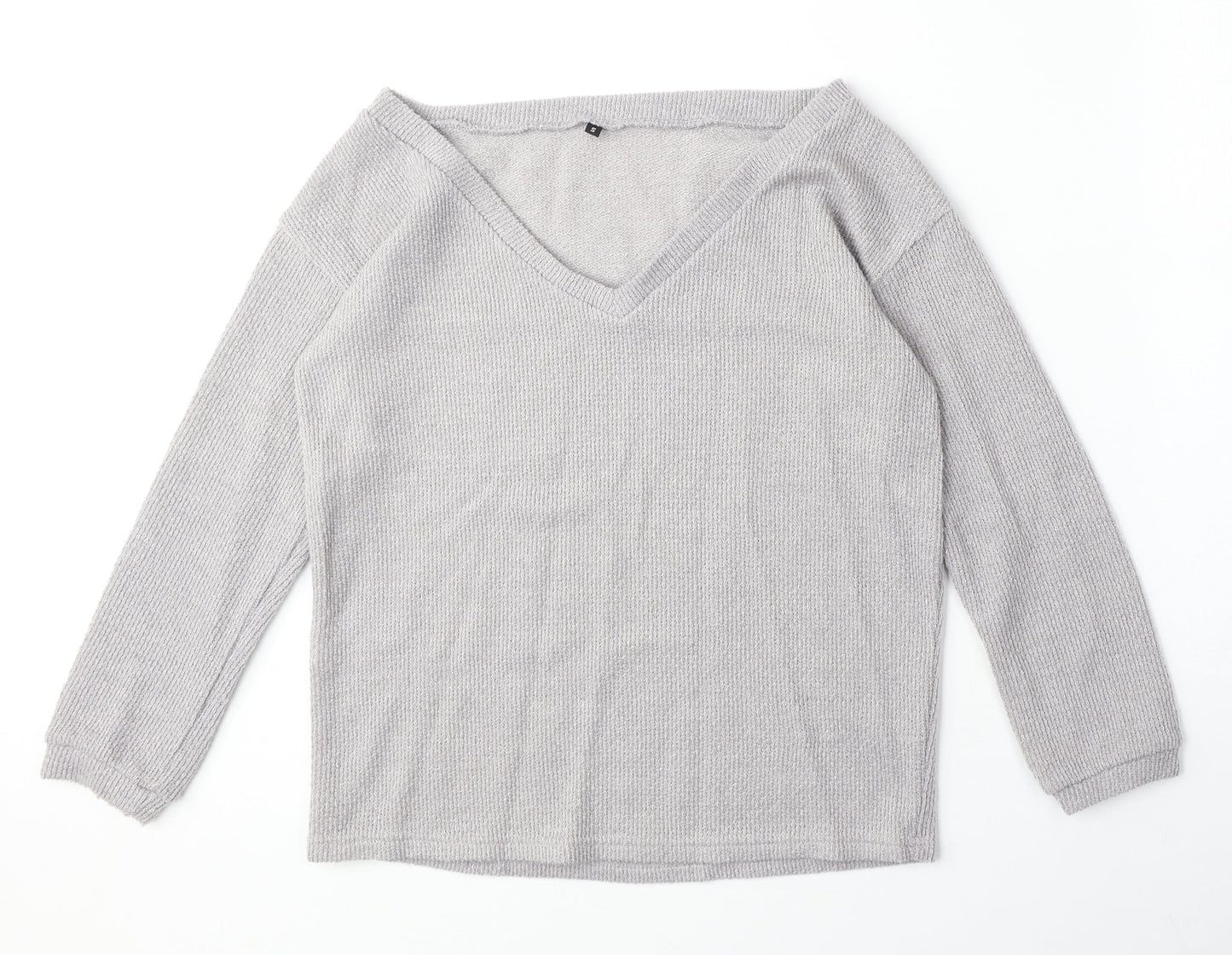 Womens UK Size S Preworn Grey Pullover Jumper
