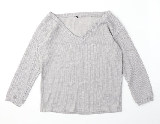 Womens UK Size S Preworn Grey Pullover Jumper