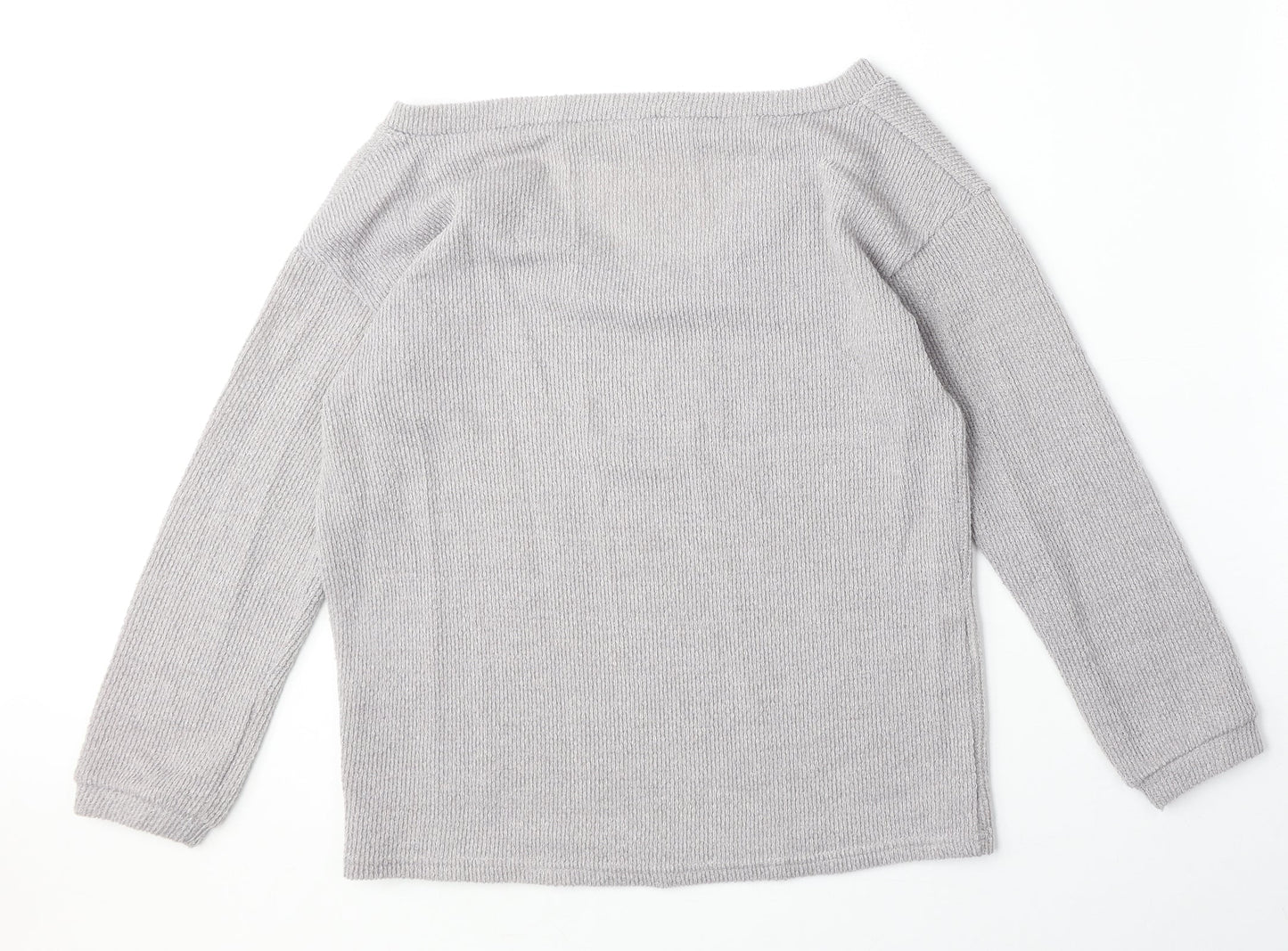 Womens UK Size S Preworn Grey Pullover Jumper