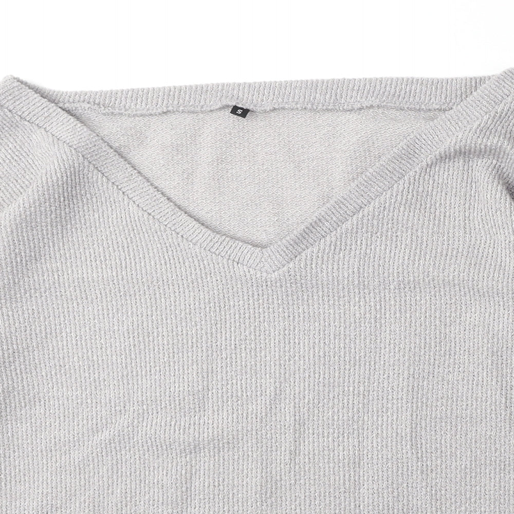 Womens UK Size S Preworn Grey Pullover Jumper