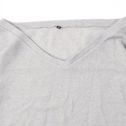 Womens UK Size S Preworn Grey Pullover Jumper