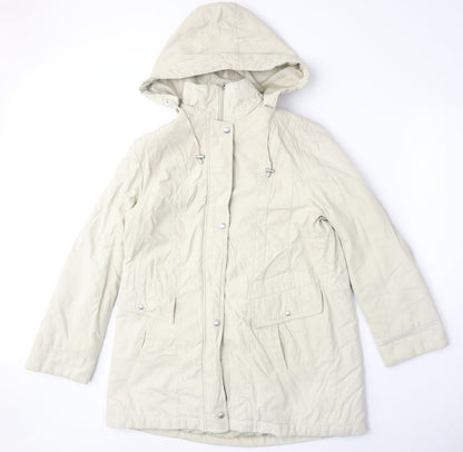 Womens UK Size M BM Beige Parka Coat