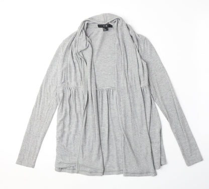 XXI Womens Grey V-Neck Polyester Cardigan Jumper Size S