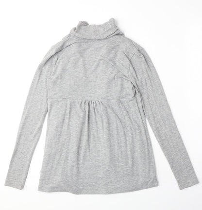XXI Womens Grey V-Neck Polyester Cardigan Jumper Size S