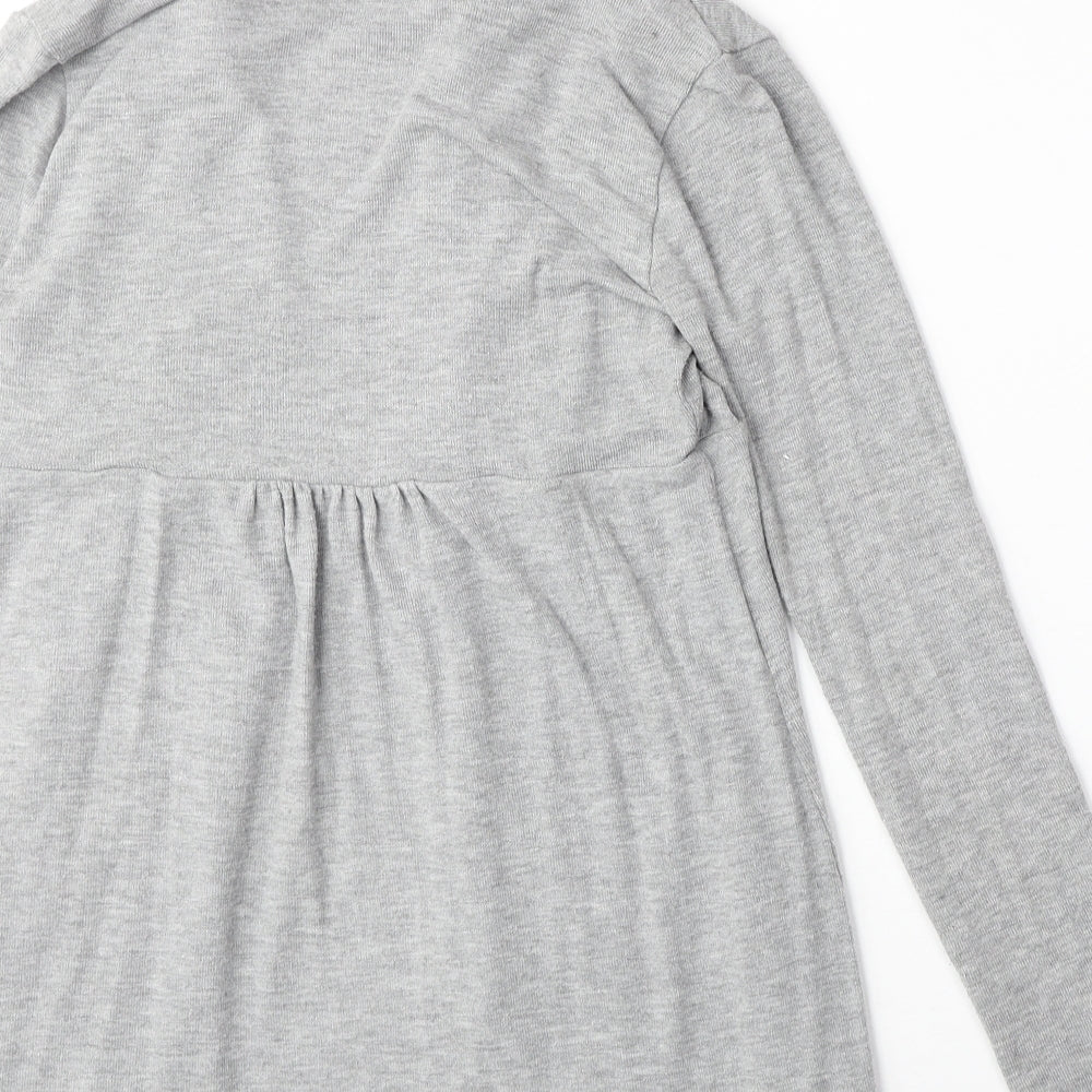 XXI Womens Grey V-Neck Polyester Cardigan Jumper Size S