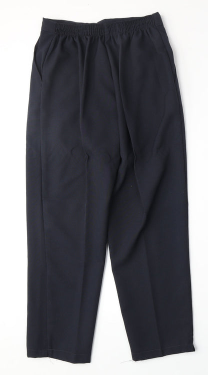 Womens UK Size S Preworn Regular Fit  Blue Trousers