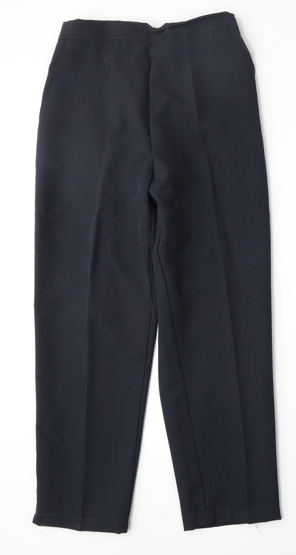 Womens UK Size S Preworn Regular Fit  Blue Trousers