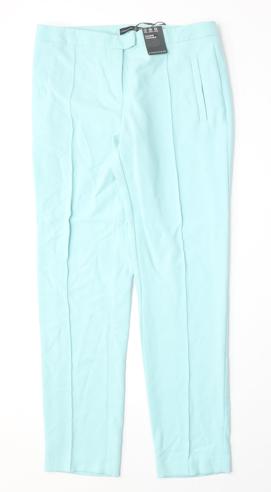 Womens UK Size 8 Atmosphere Regular Fit  Blue Trousers