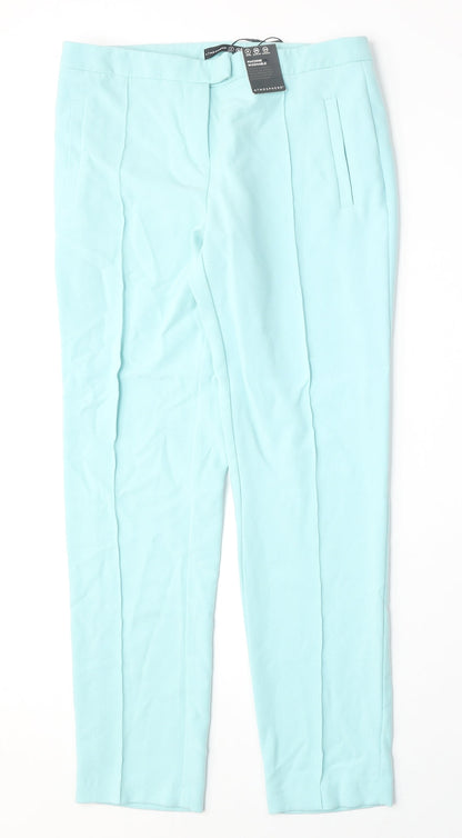 Womens UK Size 8 Atmosphere Regular Fit  Blue Trousers
