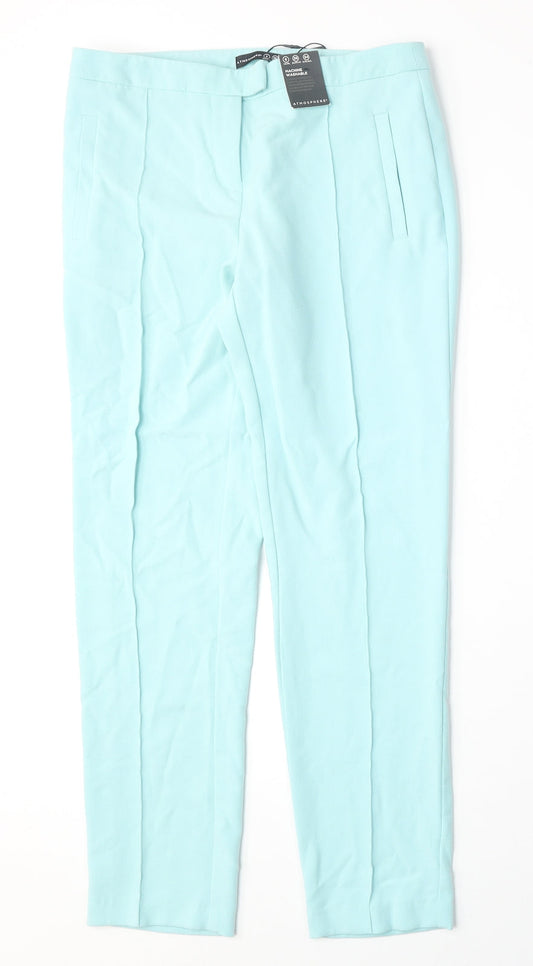 Womens UK Size 8 Atmosphere Regular Fit  Blue Trousers