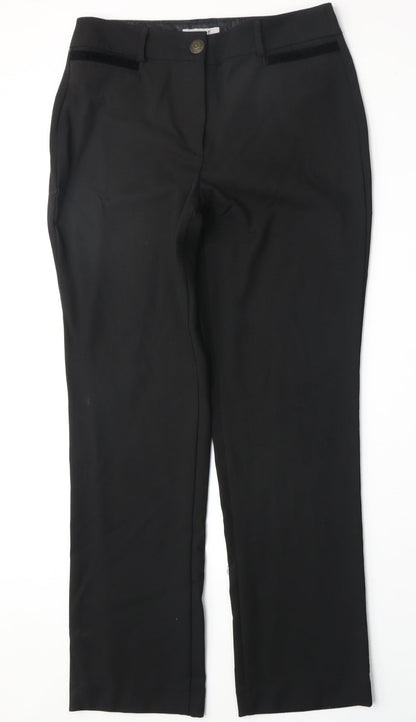 Womens UK Size 10 Marks and Spencer Regular Fit  Black Trousers