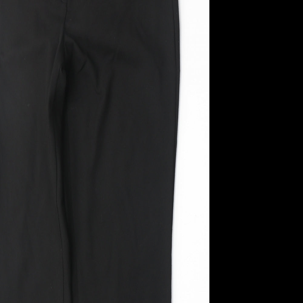 Womens UK Size 10 Marks and Spencer Regular Fit  Black Trousers