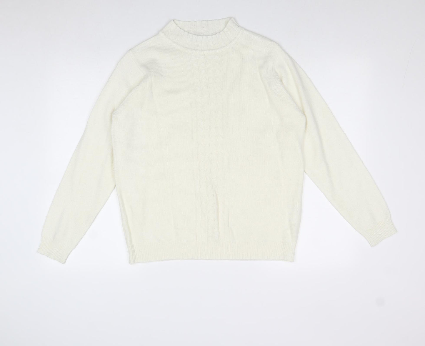 Womens UK Size M EWM Ivory Pullover Jumper